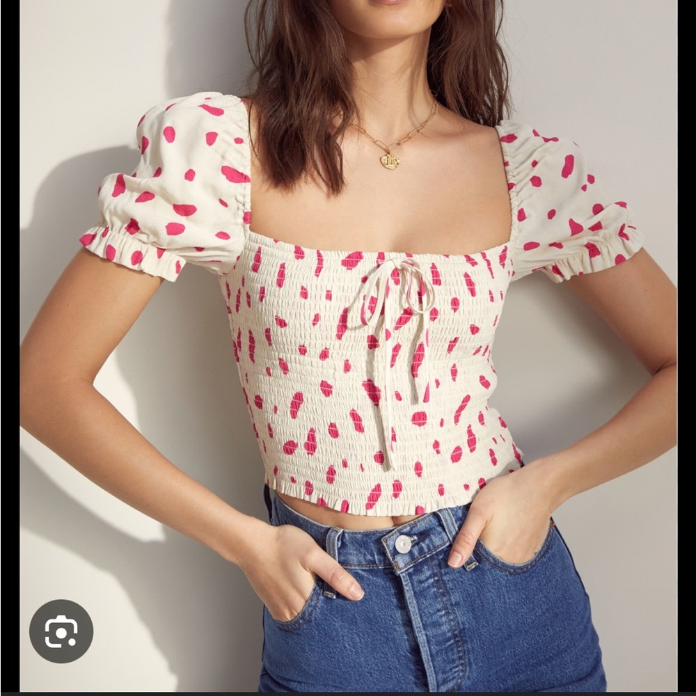 Aritzia smocked top